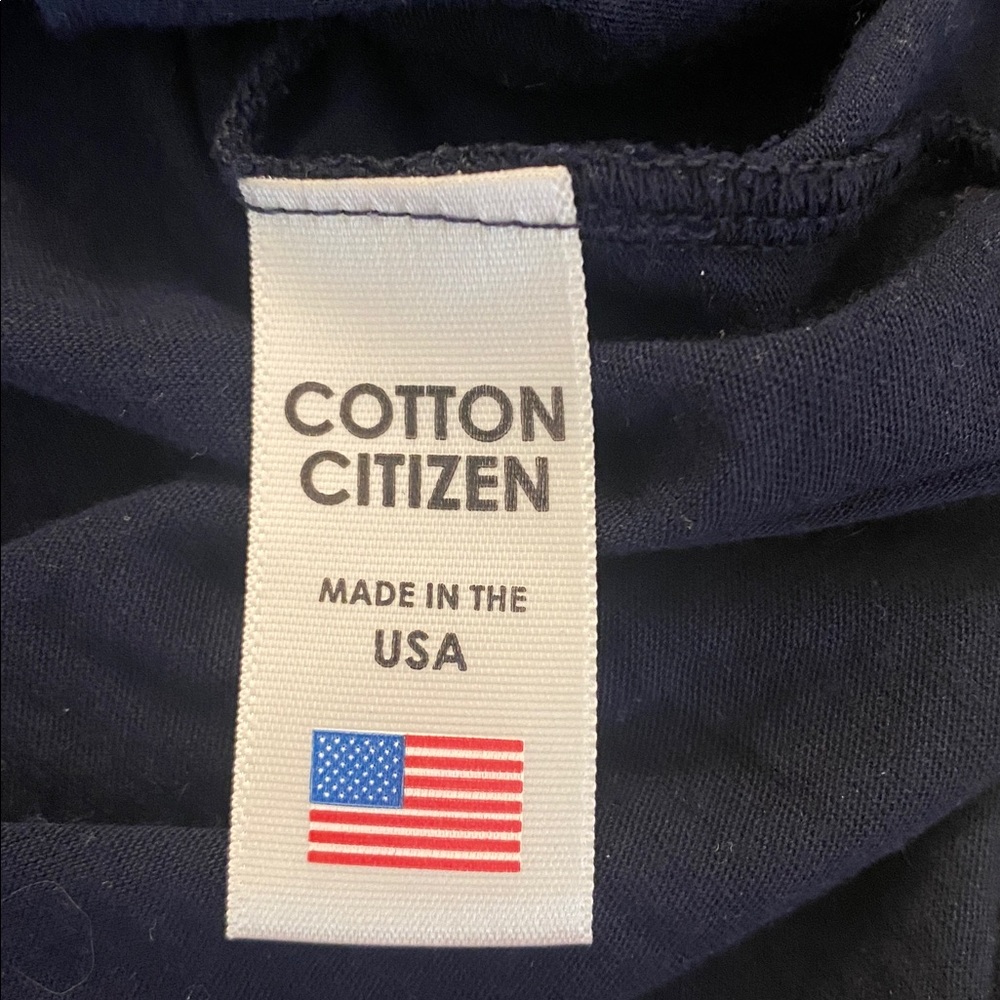 Cotton Citizen Supima & Modal Navy L/S Dress Shirt Tail Hem Size SMALL 50577